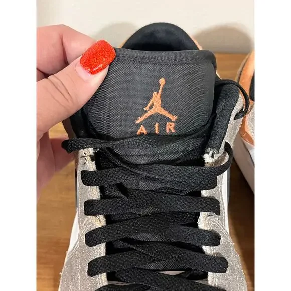 Air Jordan 1 Low SE Flight Club Men’s Size 9 Black Grey Suede Athletic Sneakers - Picture 8 of 11